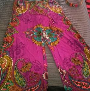 Flying Tomato Wide Leg Floral Pants